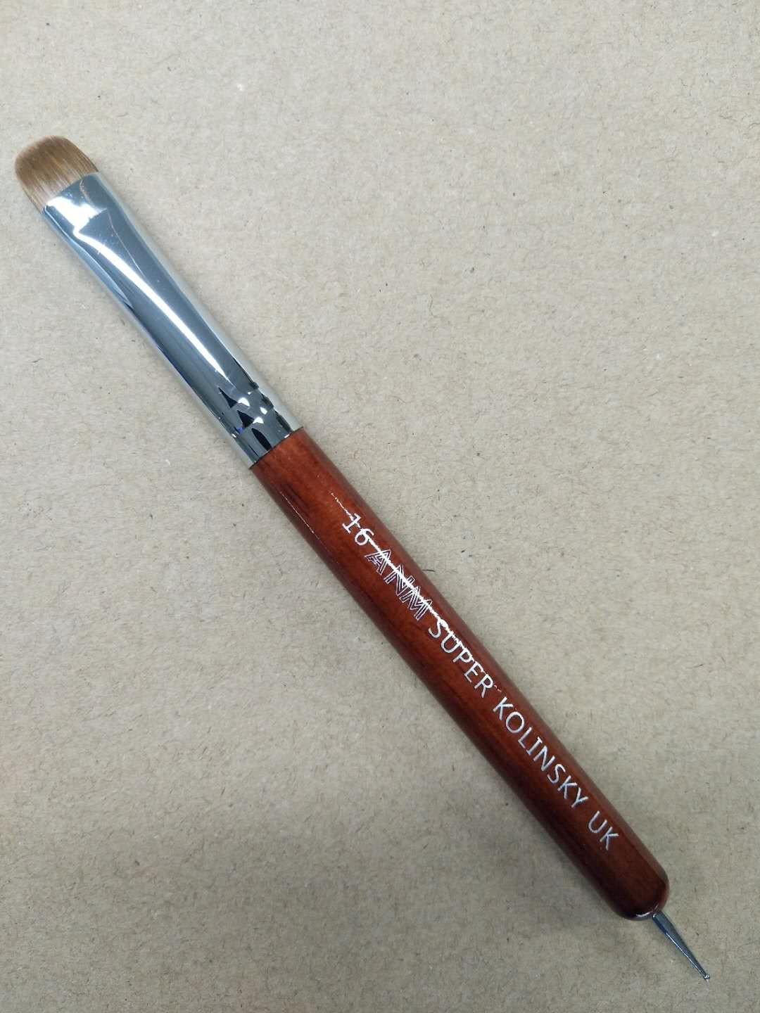 15401 ANM Super Kolinsky French Brush Choi Day White Tip No. 16 27A
