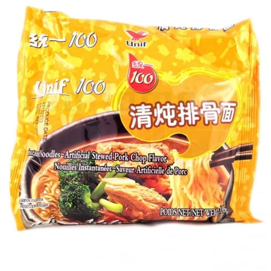 15726 UNI Noodles (Bag) - Stewed Pork Chop 統一袋裝清燉排骨面 105g x1