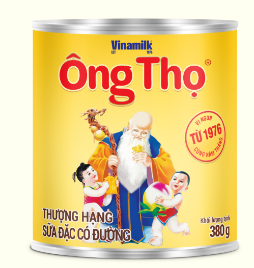 040041 Vinamilk Condense Milk Yellow Label Sua Ong Tho Nhan Vang 380g x 1