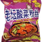 21083 Bún khoai tây BJ (Túi) - Bắp cải muối 白家袋裝紅薯粉絲--酸菜 110g x20