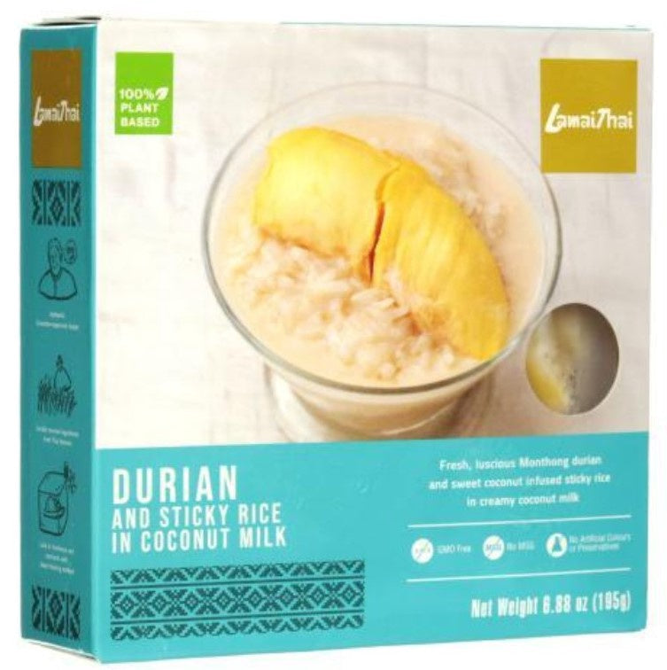 Xôi sầu riêng Thái tráng miệng 榴蓮椰漿甜糯米 Xôi sau riềng 195g x1
