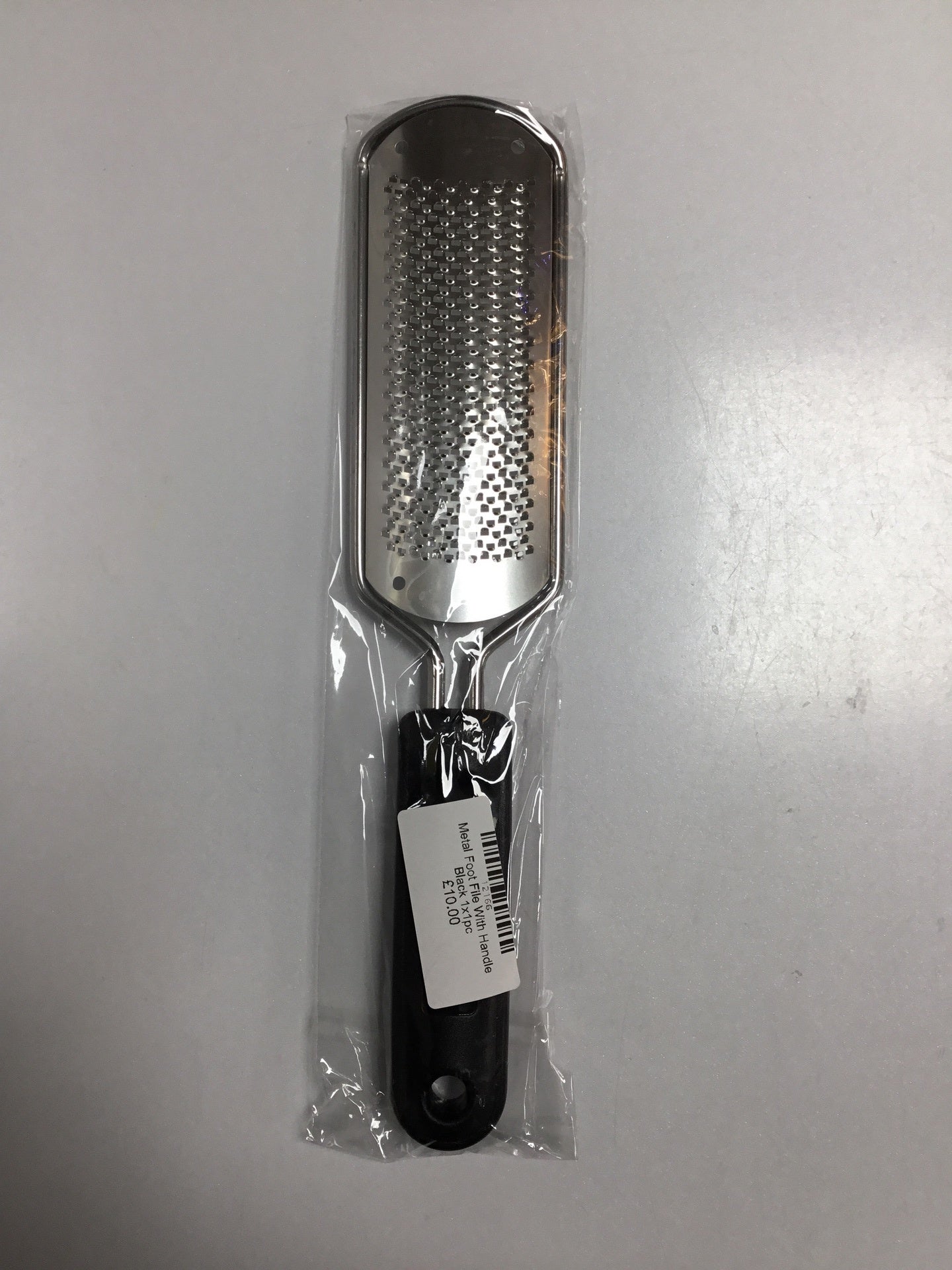 12166 Metal Foot File With Handle Black-do cao chan 1x1pc 12C