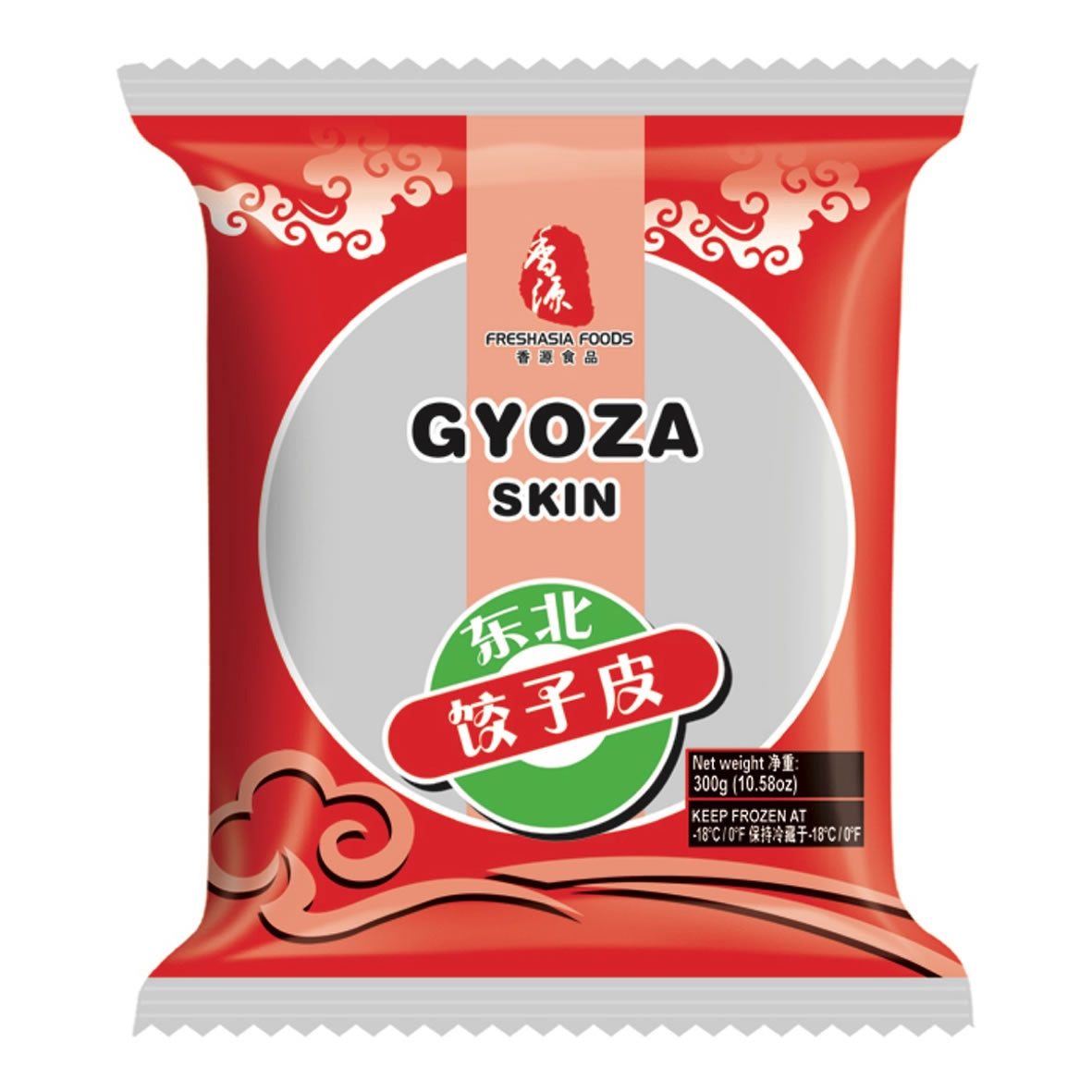 Fresh Asia Gyoza Skin (Wrapper) Võ bánh Gyoza Đông Lãnh 香源水餃皮 300gr x 1