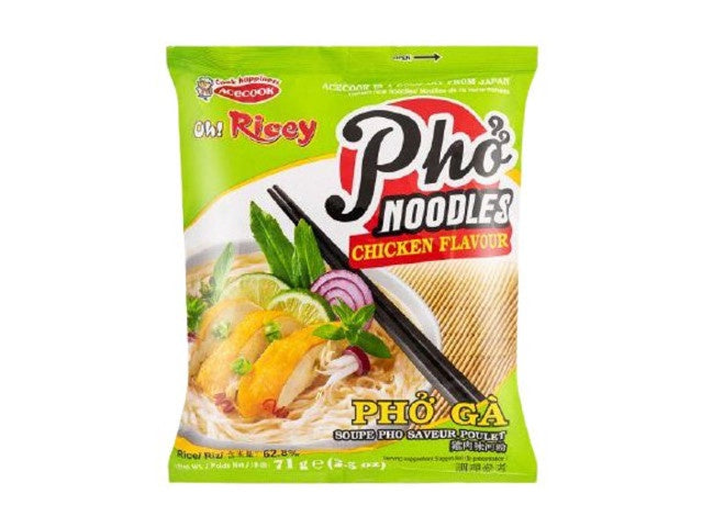 Ồ! Bún gạo ăn liền vị gà 雞肉味河粉Phở Ga 70gr x 1