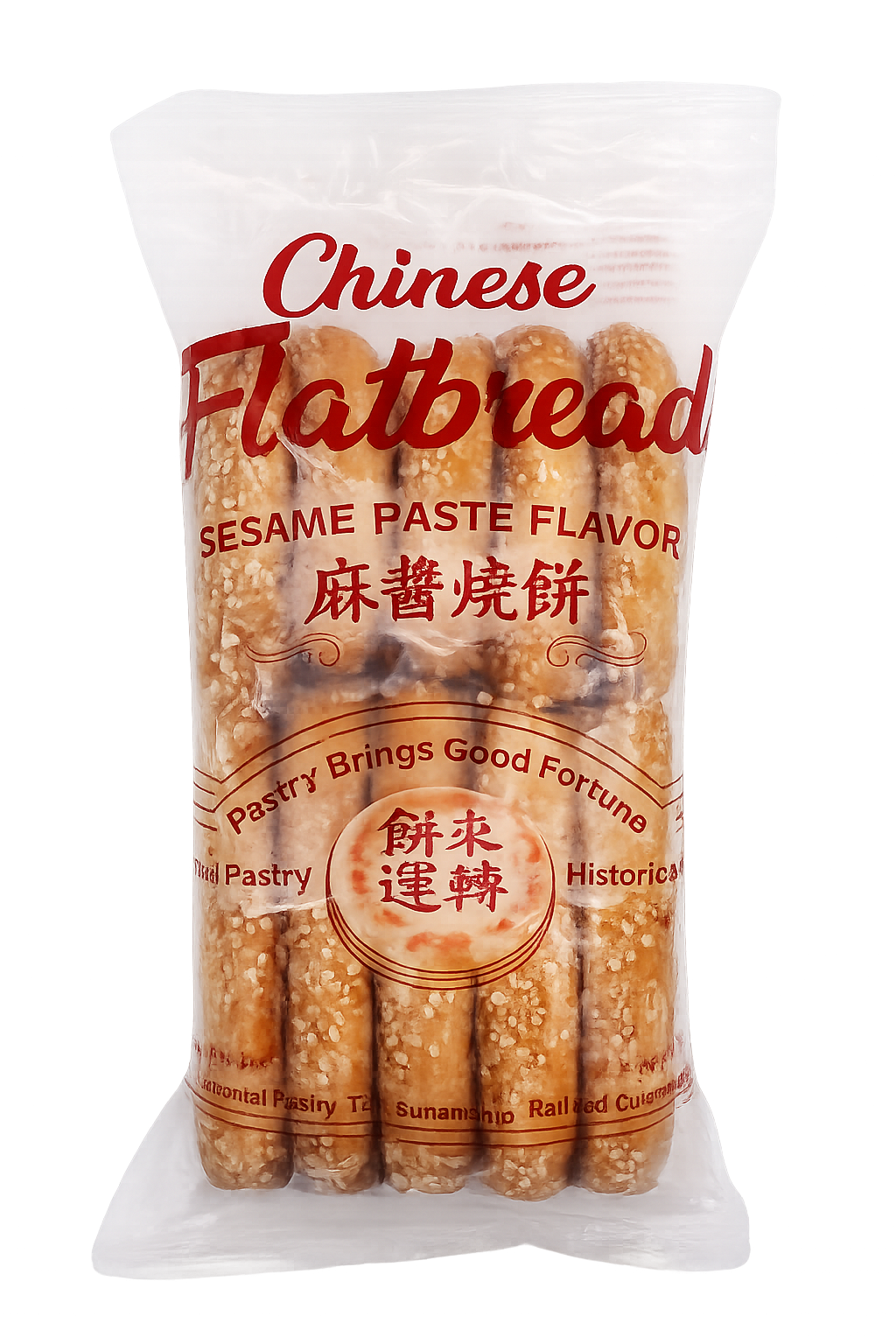 FAIRY BRIDGE Ch Flatbread-Sesame Paste送仙橋 麻醬燒餅 (80g x 10) x 1