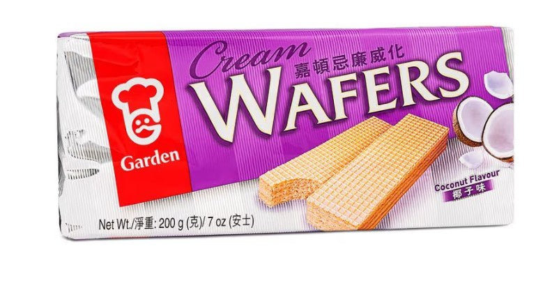 GARDEN Cream Wafers Coconut Flavour 嘉頓威化 (椰子味) 200g X 1