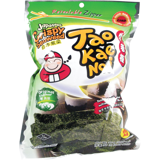 TKN Crispy Seaweed Original 小老闆原味脆紫菜 Rong Bien Say 32g x1