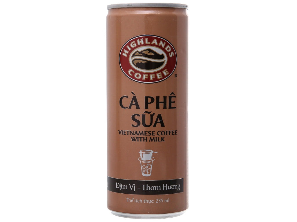 Cà Phê Sữa Highland In Tin 越南Highlands罐裝牛奶咖啡Ca Phe Sua Pha San 185ml x 1