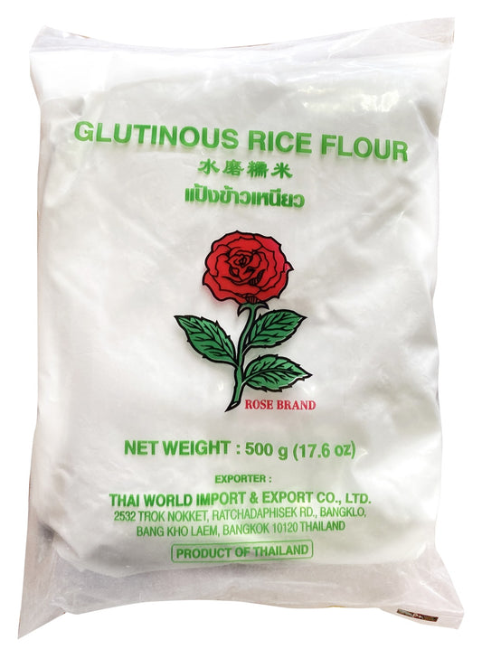 玫瑰糯米粉紅玫瑰紅牌水磨糯米粉棉結 500gx1