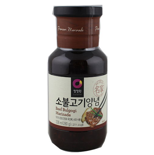 O'Food Beef Bulgogi Marinade清净园牛肉腌肉汁-gia vi uop thit bo 1x280g