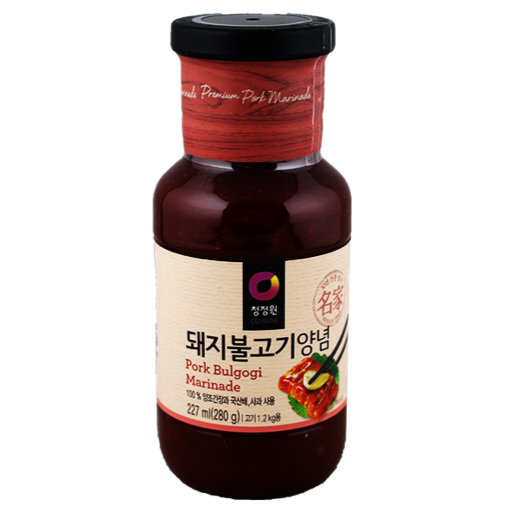 O'food Gochujang Bulgogi Marinade Sauce for Pork, Gia Vi Uop Thit韓國燒烤醃醬料(豬肉) 280gr x 1