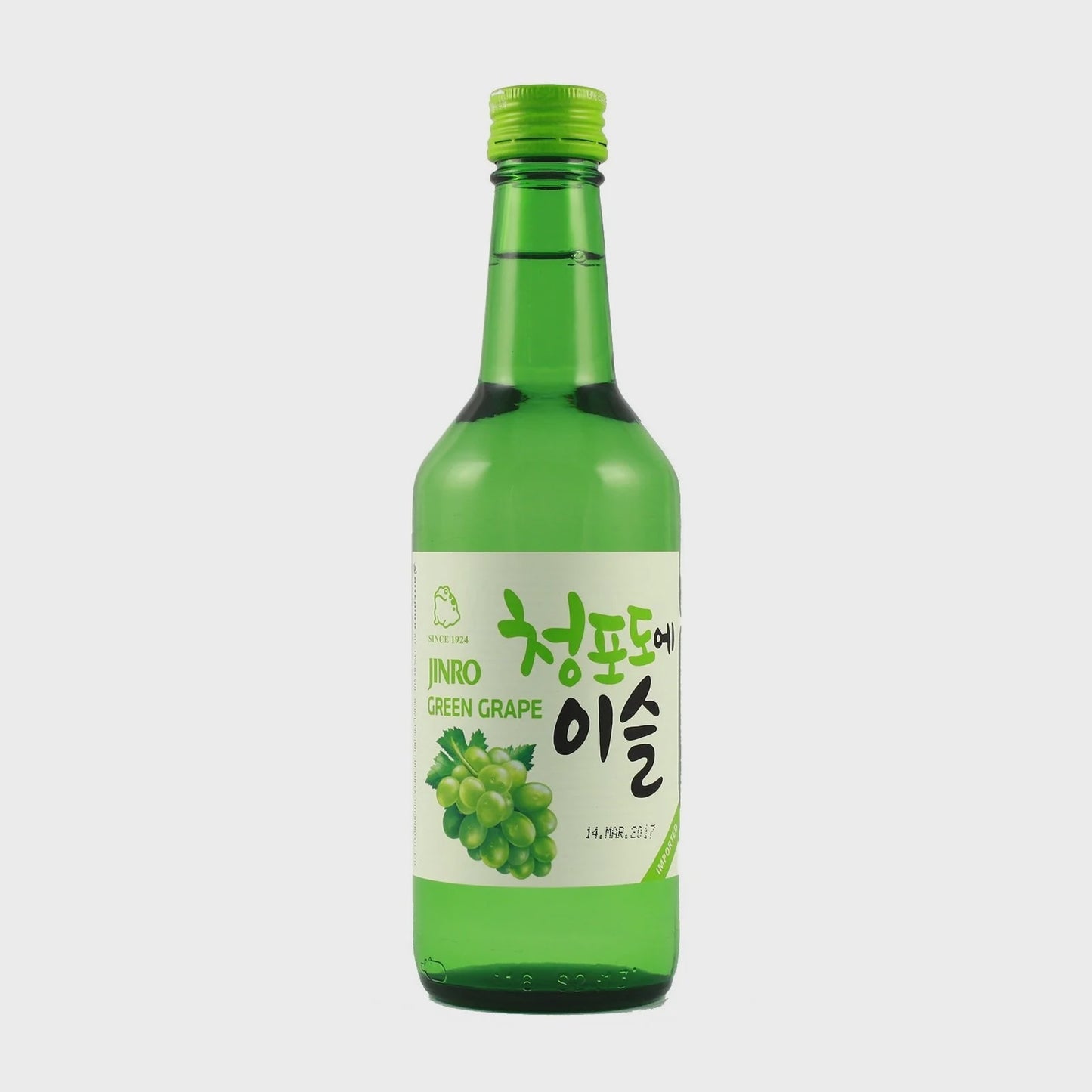 Jinro Chamisul Soju - Vị Nho Xanh韓國燒酒 (青葡萄味)Soju Hàn Quốc Hương nho xanh- 13% Alc./Vol 350ml x1