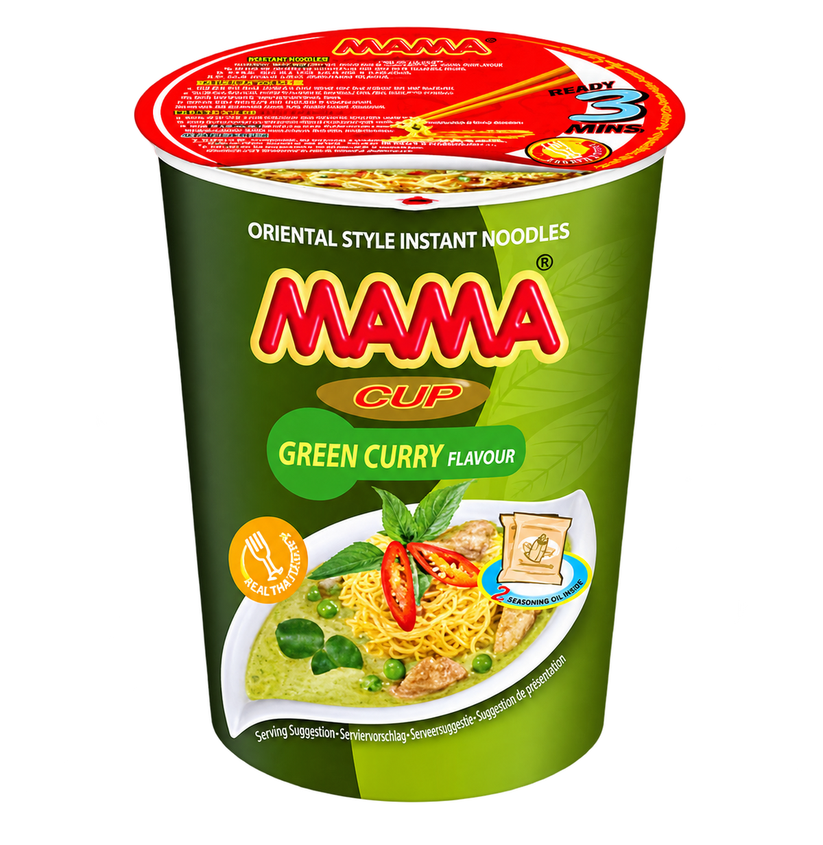 MAMA Cup Noodle - Green Curry 媽媽青咖喱味杯麵70g x 1