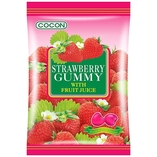 Kẹo Dẻo Cocon Gummy Jelly -Dâu 士多啤梨味軟糖 100g x1