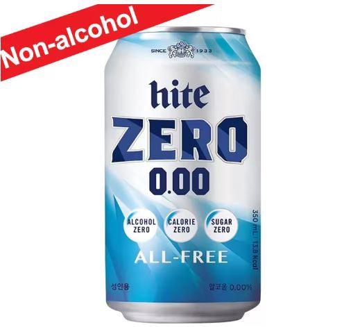 Hite Zero (無酒精麥芽飲料)零度韓國啤酒(無酒精) 350ml x1