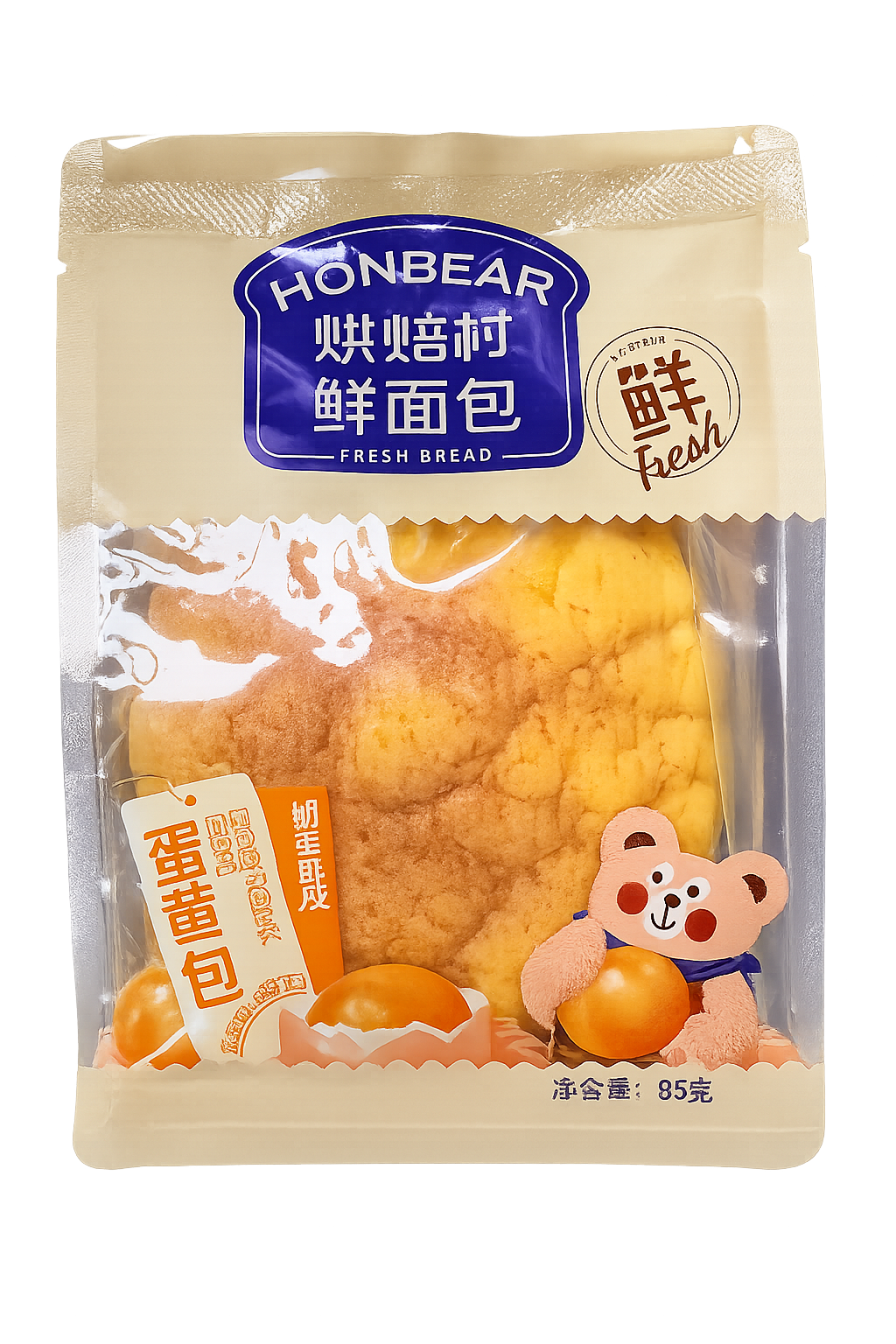 Honbear Egg yolk bread 蛋黄包 85g x 1