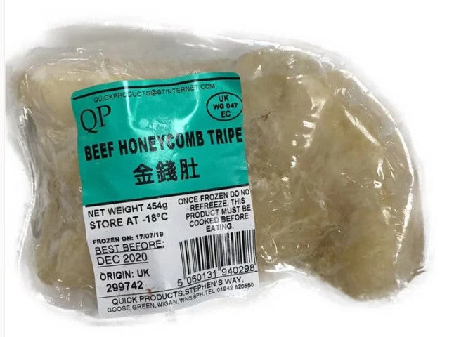 QP 冷凍牛肉蜂巢金錢肚 Da To Ong 1x454g