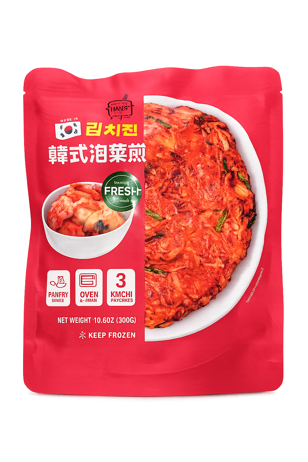 Hanss Kimchi Pancake韓式泡菜煎餅 300g x 1