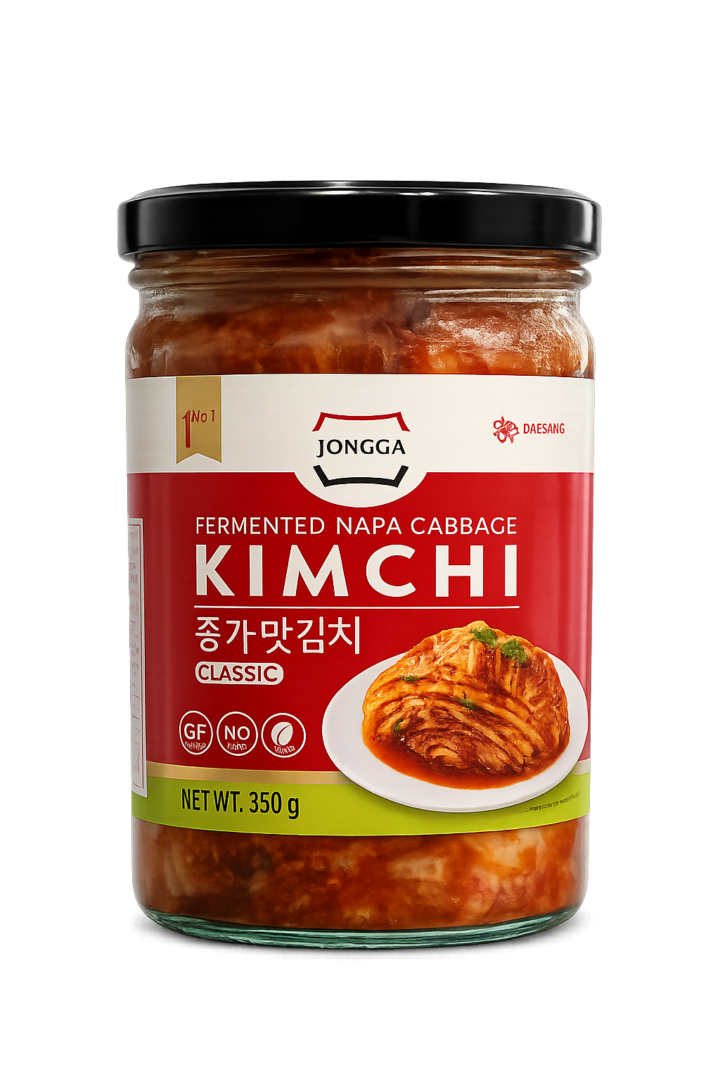 Jongga Napa Cabbage Kimchi Jar Original (Ambient) 350g x 1