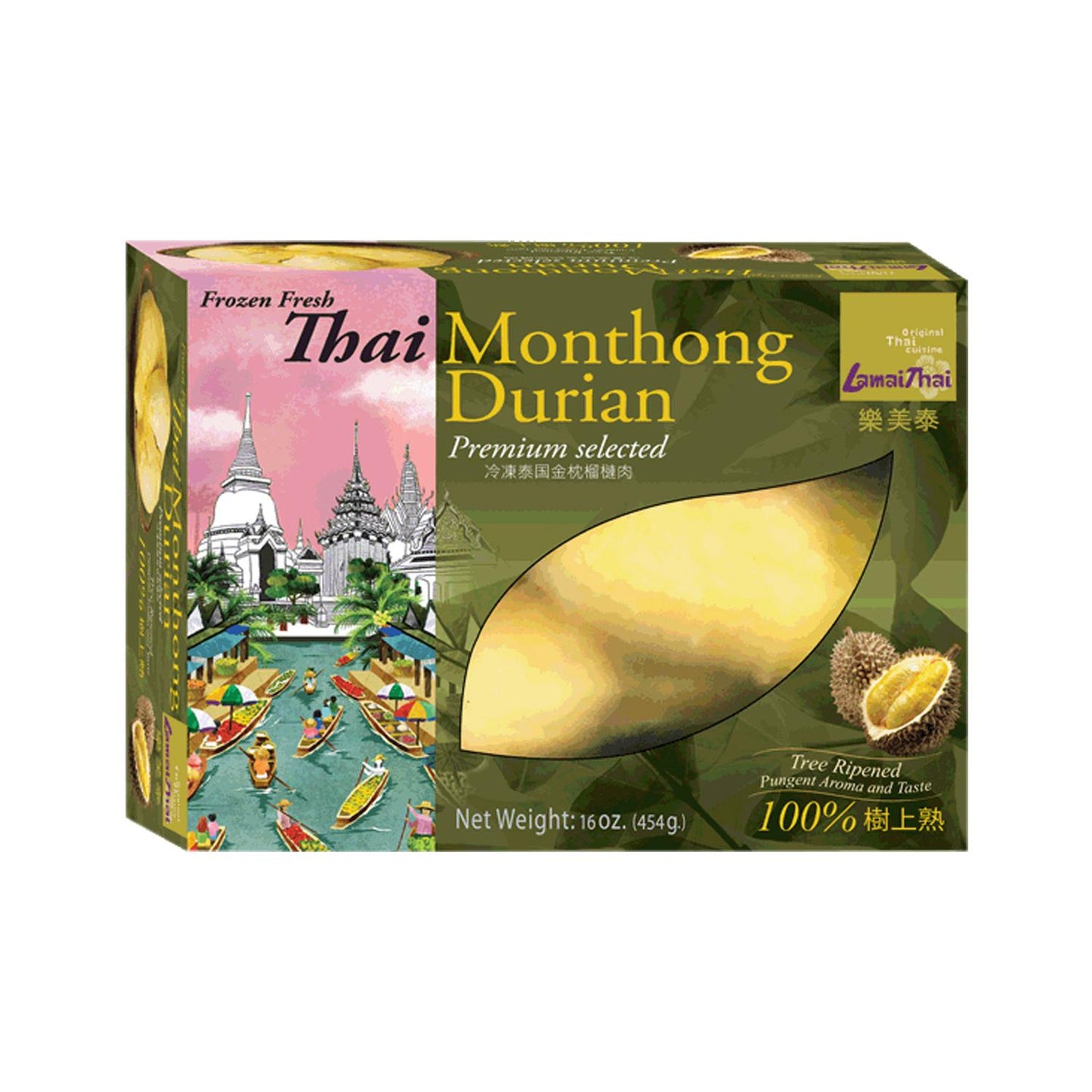 71067 Buono Lamai Quả sầu riêng tháng đông lạnh tươi Thái Lan 樂美泰 冷凍泰國金枕榴蓮肉 Sau rieng tuoi dong lanh 454g x1