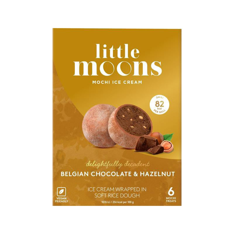 LM Kem Mochi - Socola & Hạt Phỉ 糯米糍-巧克力榛子 32gr x 6