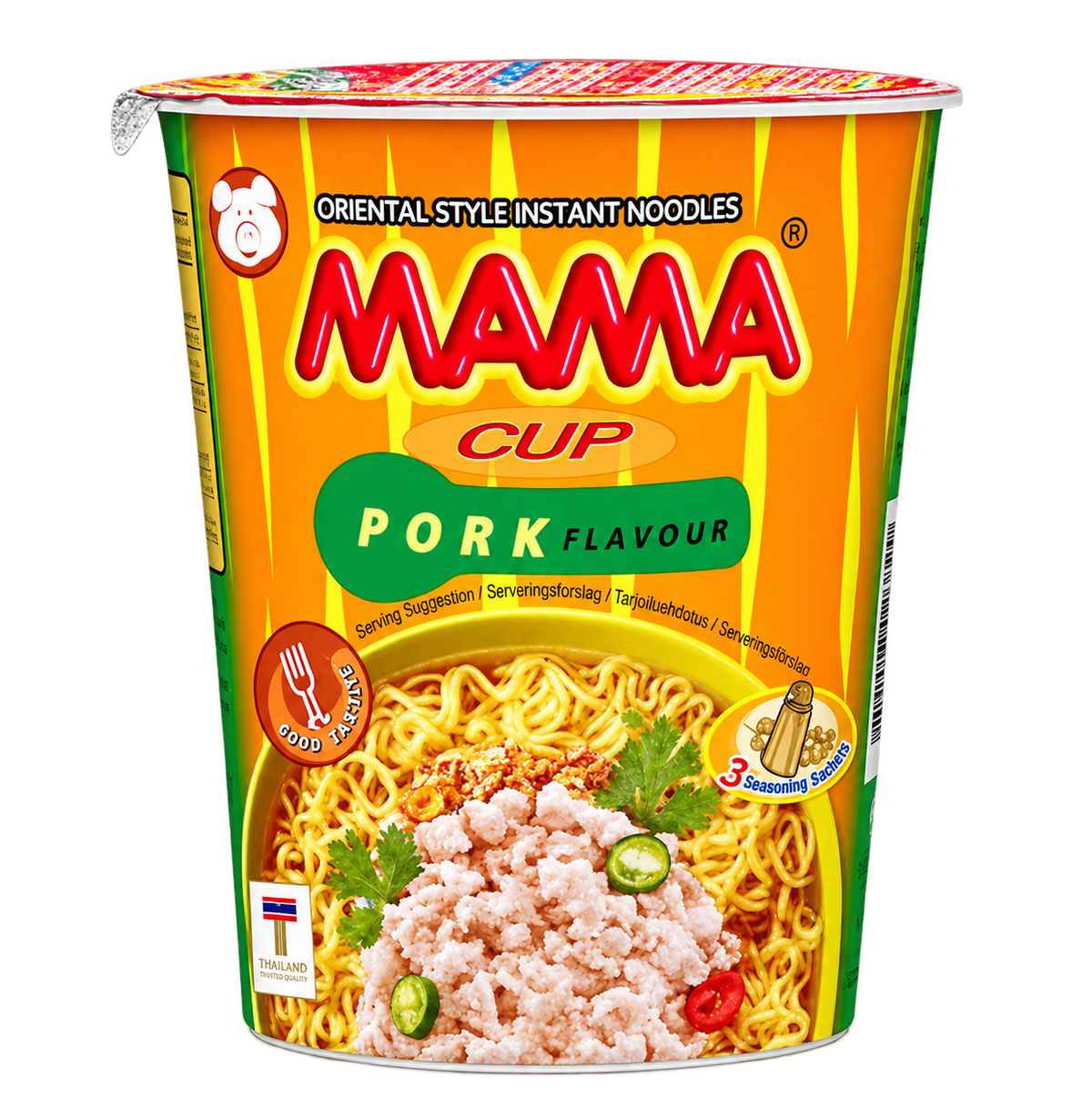 MAMA Cup Noodle - Pork Flavour媽媽杯麵 (豬肉味) Mi Ly 70gr x 1