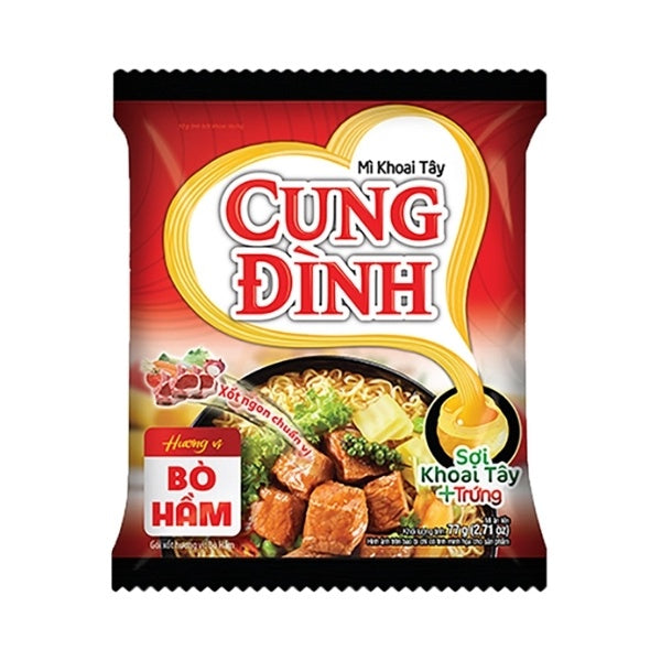Micoem Mì Khoai Tây Hầm Thịt Bò Hầm Mi Bo Ham 77gr x 1