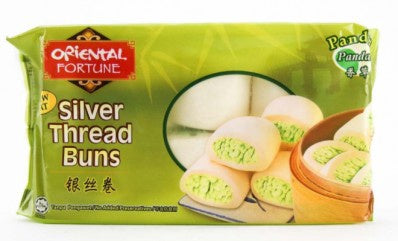 20930 Bánh Bao Sợi Bạc Oriental Fortune (Pandan) 班蘭銀絲卷 Bánh Bao Vi La Dừa 360g x1