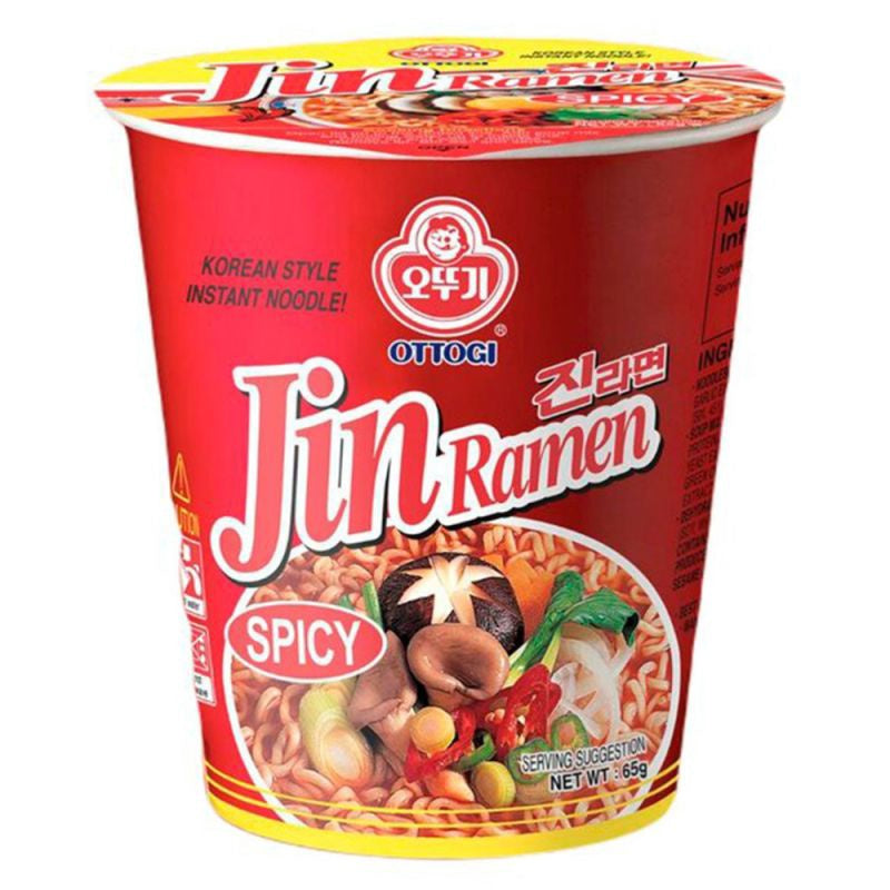 OTTOGI - JIN ramen cốc cay 金拉面杯面-辣 Mi ly cay 65g x1