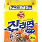 Ottogi Jin Ramyun MultiPack (Nhẹ)不倒翁拉麵 -微辣 (120gr x 5 gói) x1