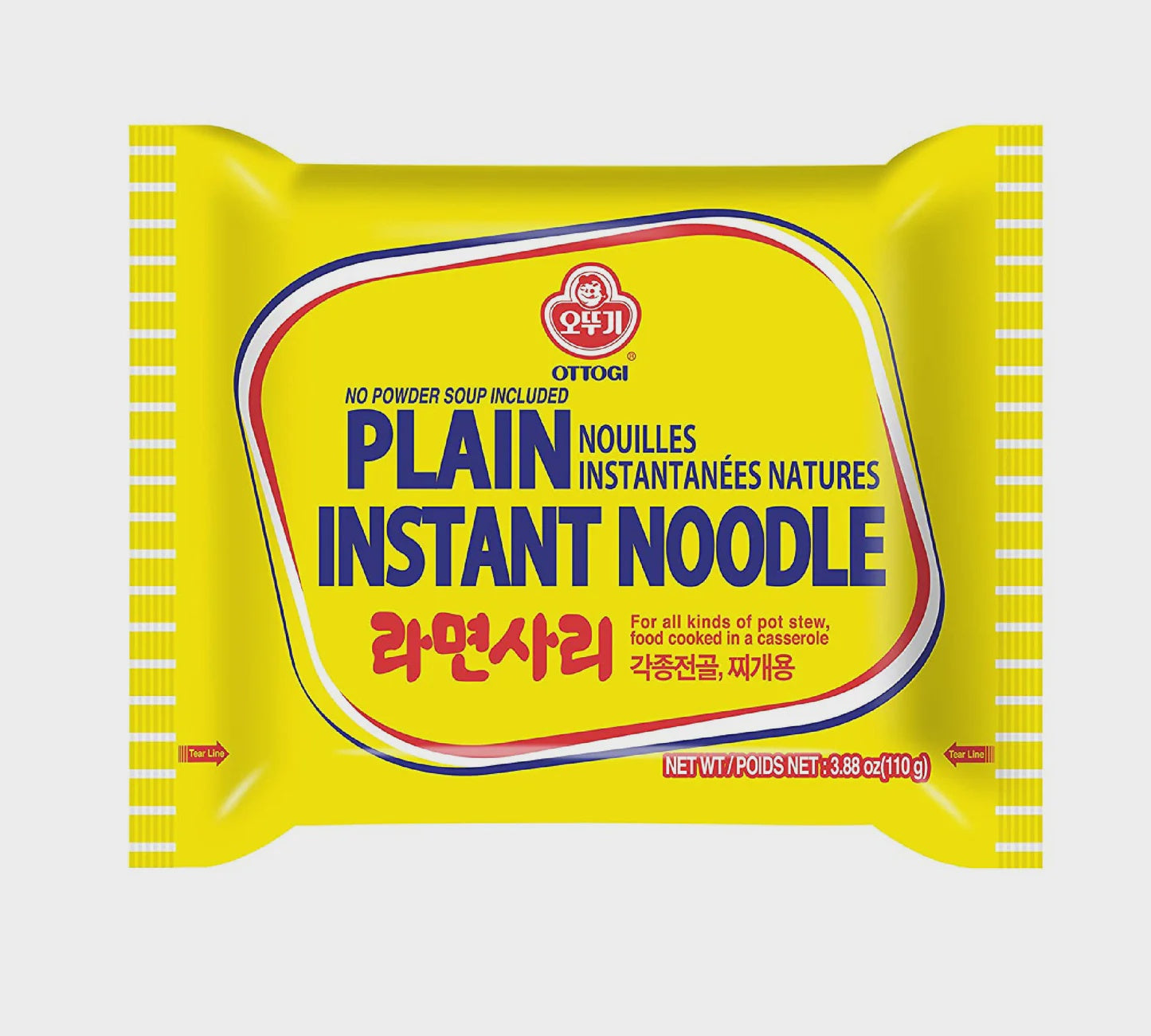 Ottogi Ramen Sari (Mì ăn liền) 素面 Mi Tom 110g x1