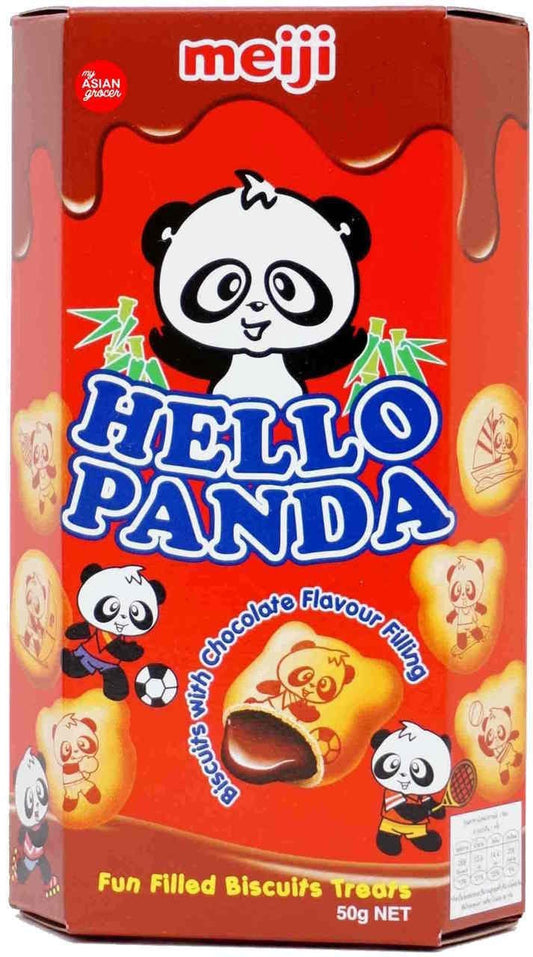 明治 Hello Panda 巧克力餅乾 明治貓熊夾心餅乾 - 朱古力1x50g