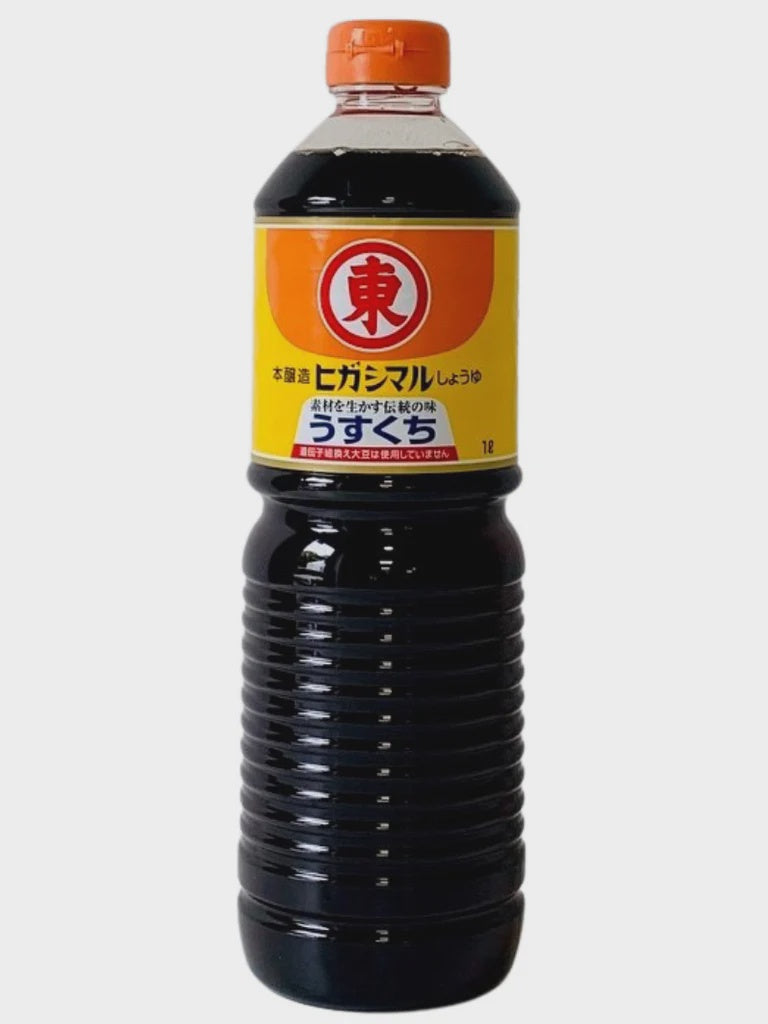 HIGASHIMARU USUKUCHI SHOYU PET (nước tương nhạt) 薄口醤油 Nước tương lat 1ltr x1