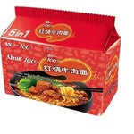 21110 Mì UNI (5 chiếc) - Bò Nướng 統一紅燒牛肉麵(5連包) 540g x6