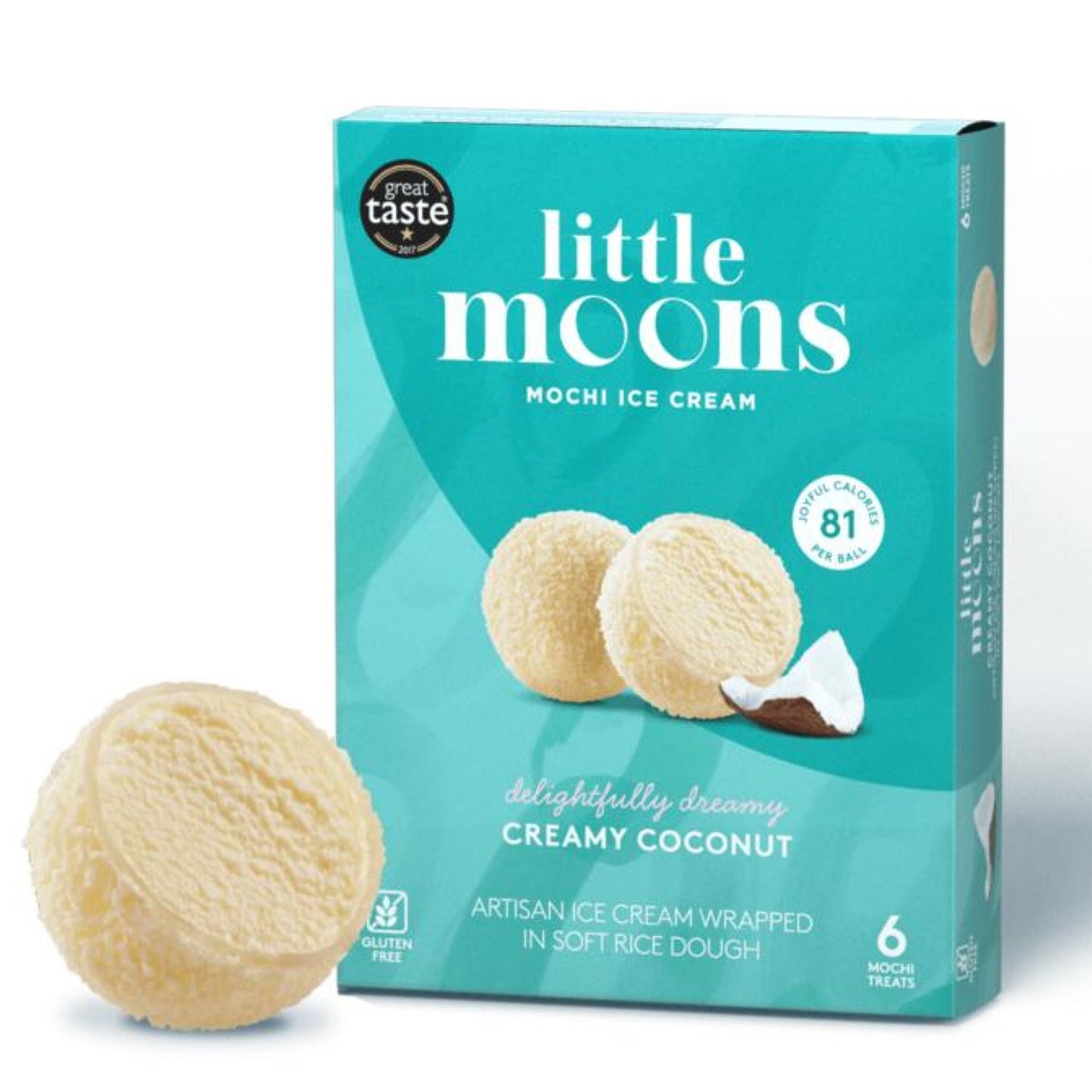 LM Ice-cream Mochi - Coconut 糯米糍-椰子Kem Mochi Dua 32gr x 6