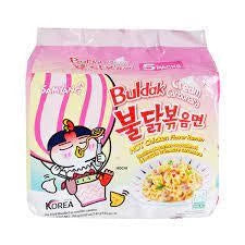 Budak Samyang Hot Chicken Ramen Cream CARBONARA Mi Kho Ga Cay Samyang Vi Cream (140gr x 5) x 1