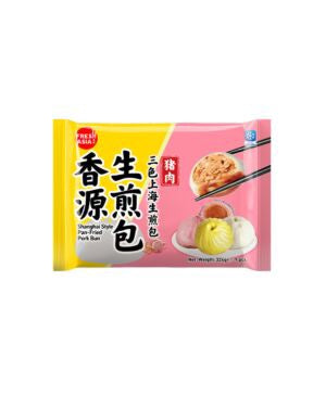 FRESHASIA Bún thịt áp chảo kiểu Thượng Hải 香源三色上海生煎包 Bánh Bao Nhân Thít Heo Chiến Kiều Thượng Hải 324g x1