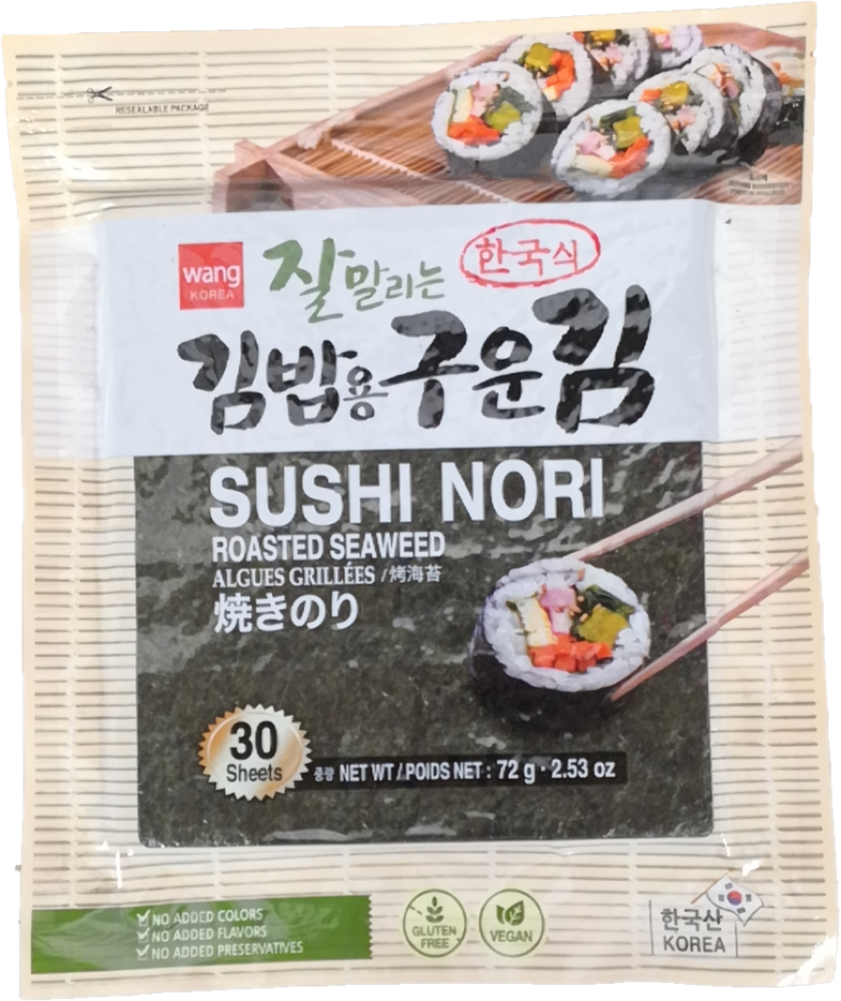 Laver nướng Sushi 30 Tờ 壽司紫菜 La Rồng Biên Cuốn Sushi 30 Tấm 72g x1