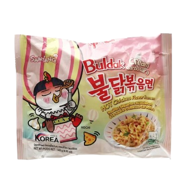 Budak Samyang Hot Chicken Ramen Cream CARBONARA Mi Kho Ga Cay Samyang Vi Cream 140gr x 1