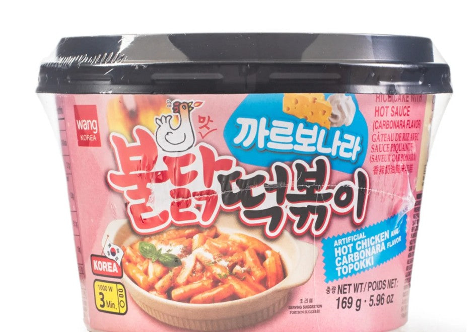 WANG Rice Cake with Spicy Sauce Carbonara韓國白汁辣炒年糕 169g x 1