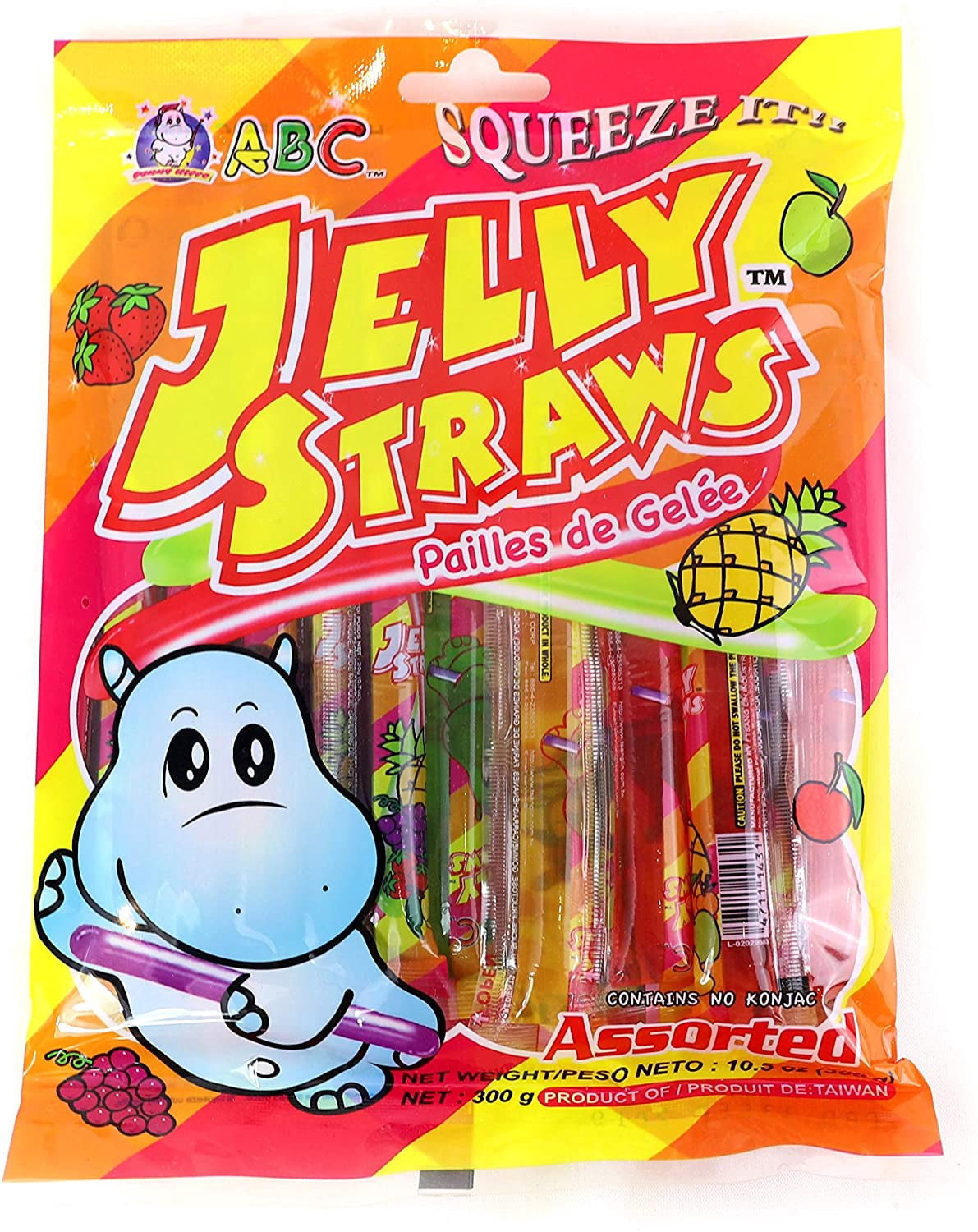 ABC Jelly Straws 果凍條Thach Rau Cau Trai Cay 300gr x 1