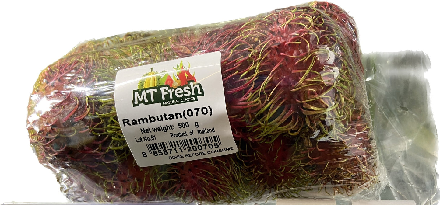 MT Fresh Rambutan新鮮泰國红毛丹 Trai Chom chom tuoi 1x500g
