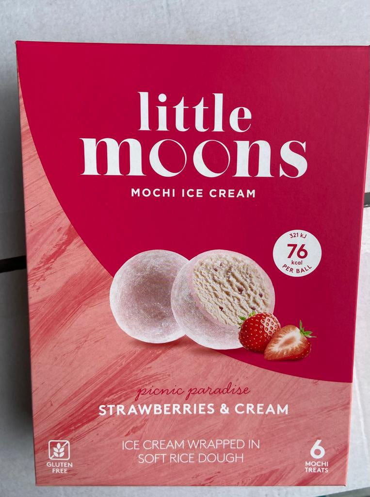 LM Ice-cream Mochi -Strawberries & Cream糯米糍-草莓奶油(32g x6pcs) x1