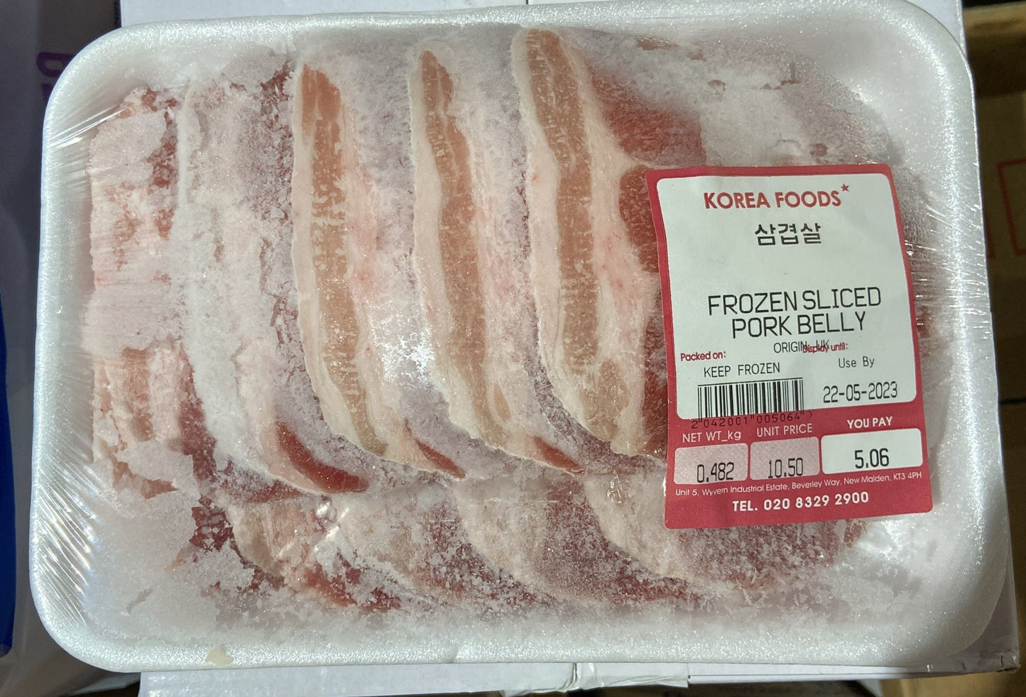 Frozen Sliced Pork Belly 韓式豬腩肉片 400gx1
