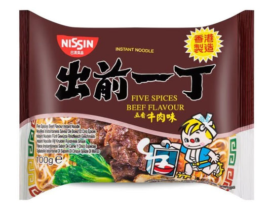 20409 Mì Nissin HK Ngũ Vị Bò 出前一丁 - 五香牛肉味100g x 1