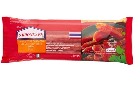 S.Khonkaen 冷凍中式臘腸 Lap Cheong 中式臘腸 360g x1