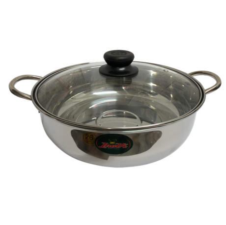 14193 Nội lau inox không vach ngạn Inovi 26cm 1x1 cái