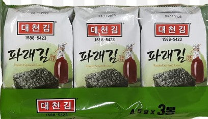 Daechun Seasoned Seaweed Dosirak (Green) 3 pack綠紫菜小食(三連包) (4.5g x3) x1
