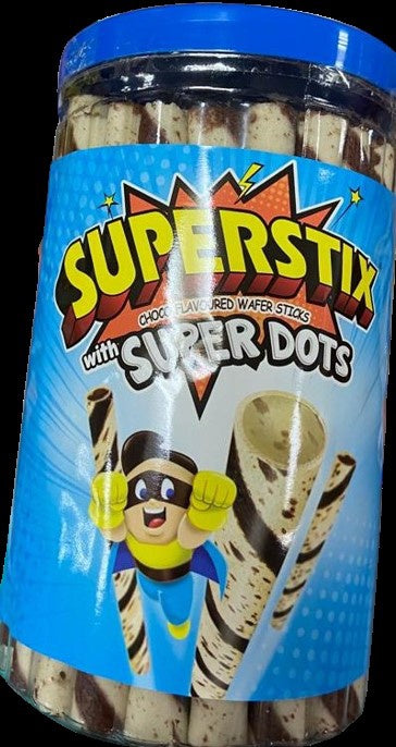 SUPER STIX Biscuit Stick Chocolate Flavour朱古力扭紋脆條 346gr x1