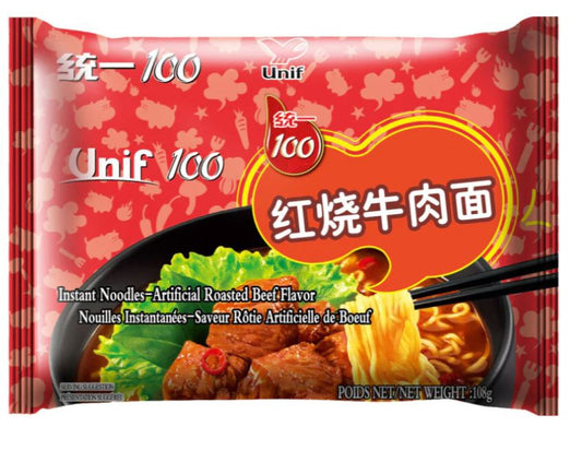 Mì UNI (Túi) - Bò Nướng統一袋裝紅燒牛肉麵108g x1